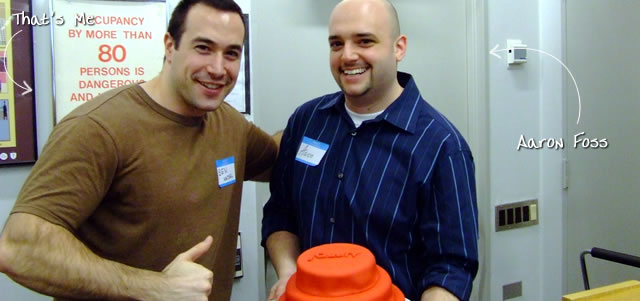 Ben Nadel at the New York ColdFusion User Group (Feb. 2009) with: Aaron Foss