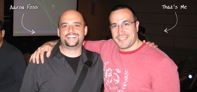 Ben Nadel at the New York ColdFusion User Group (Sep. 2009) with: Aaron Foss