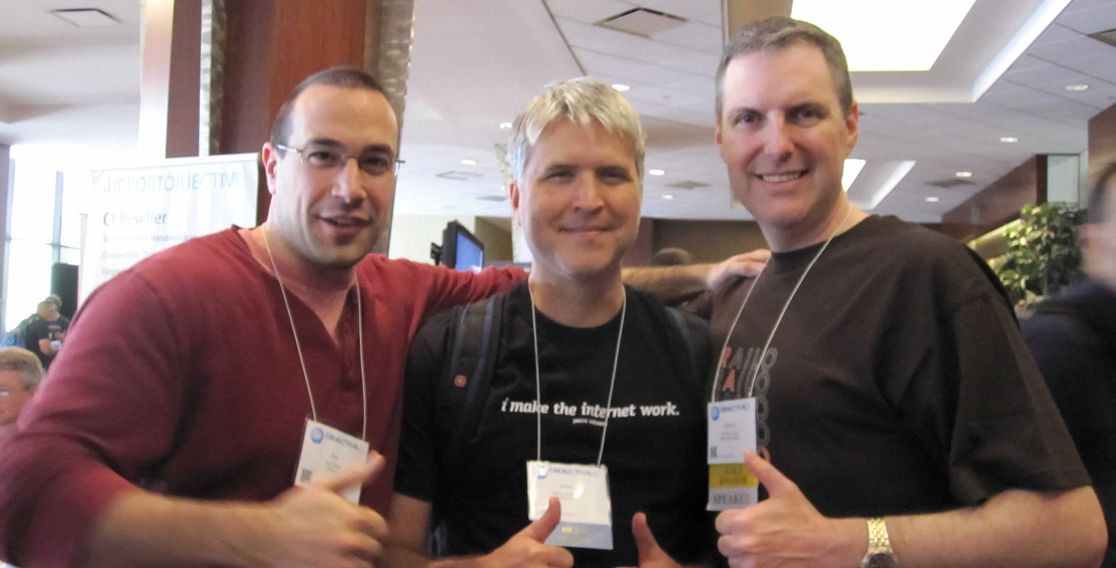 Ben Nadel at cf.Objective() 2012 (Minneapolis, MN) with: Aaron Longnion and Christian Ready
