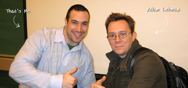 Ben Nadel at the New York ColdFusion User Group (Jan. 2008) with: Adam Lehman