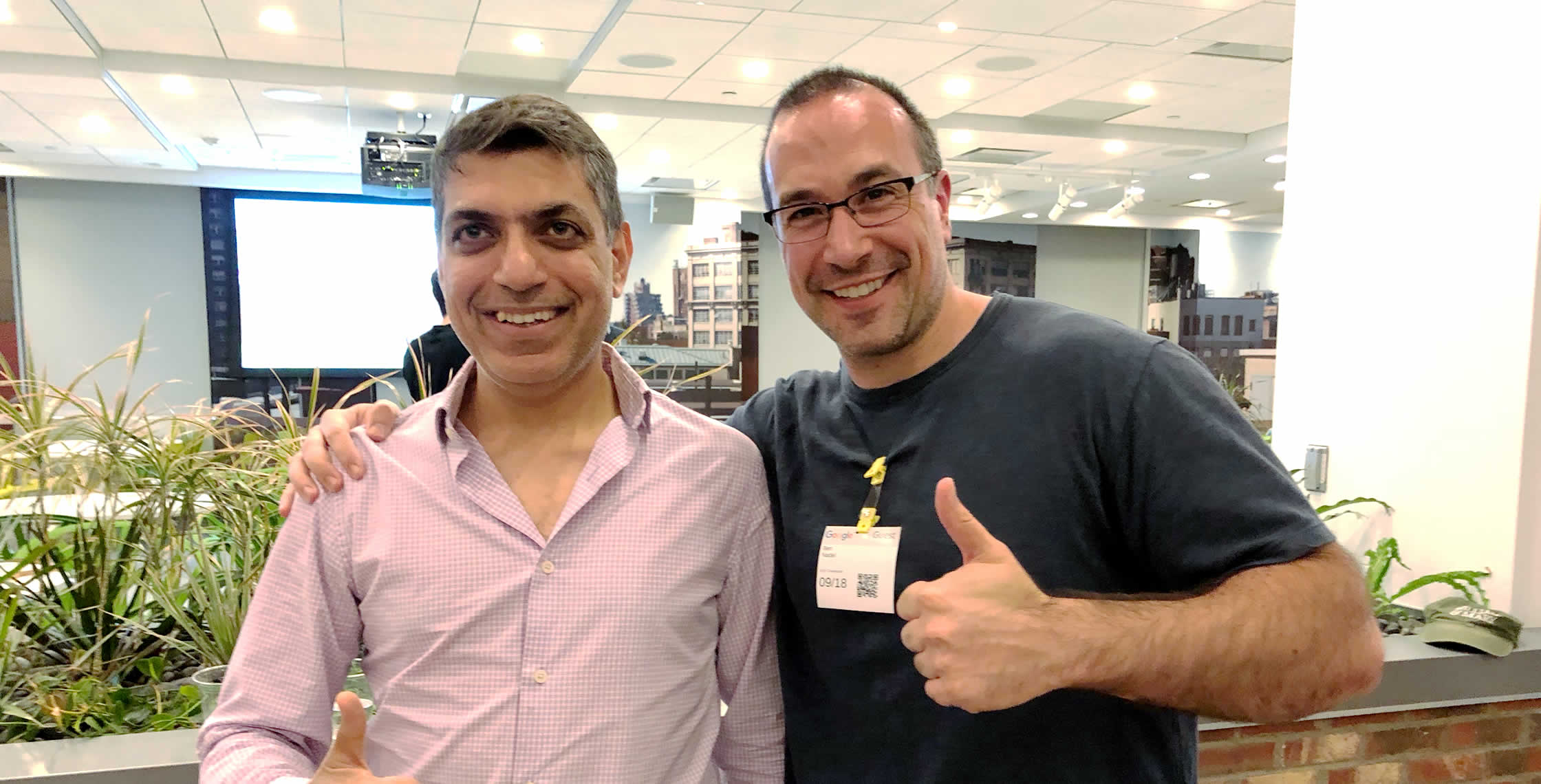 Ben Nadel at the Angular NYC Meetup (Sep. 2018) with: Akshay Nihalaney