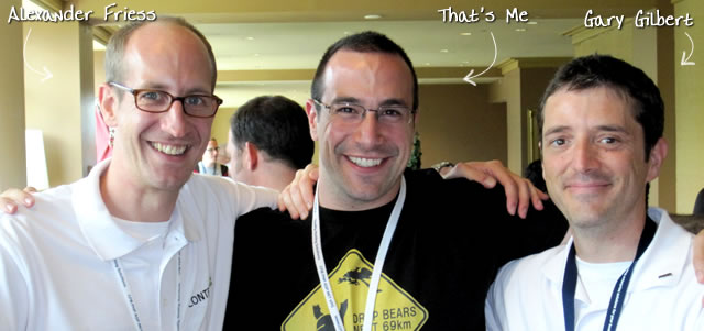 Ben Nadel at CFUNITED 2010 (Landsdown, VA) with: Alexander Friess and Gary Gilbert