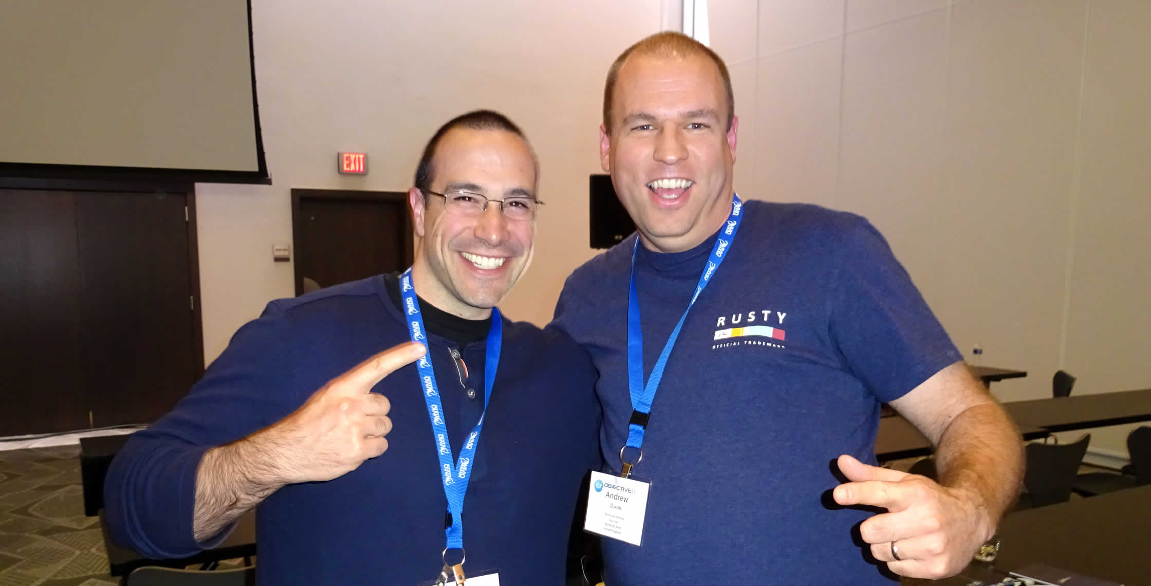 Ben Nadel at cf.Objective() 2014 (Bloomington, MN) with: Andrew Dixon