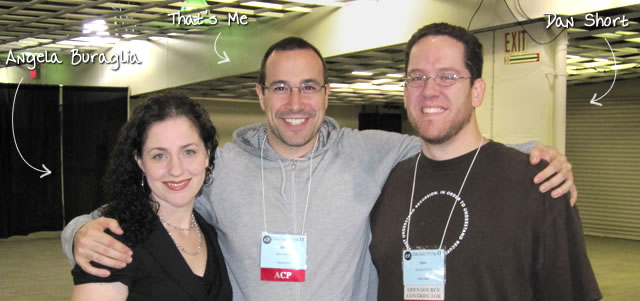 Ben Nadel at cf.Objective() 2011 (Minneapolis, MN) with: Angela Buraglia and Dan Short