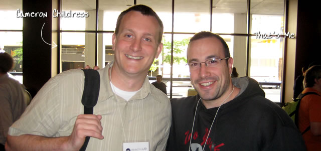 Ben Nadel at cf.Objective() 2009 (Minneapolis, MN) with: Cameron Childress