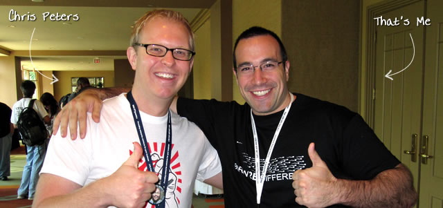 Ben Nadel at CFUNITED 2010 (Landsdown, VA) with: Chris Peters