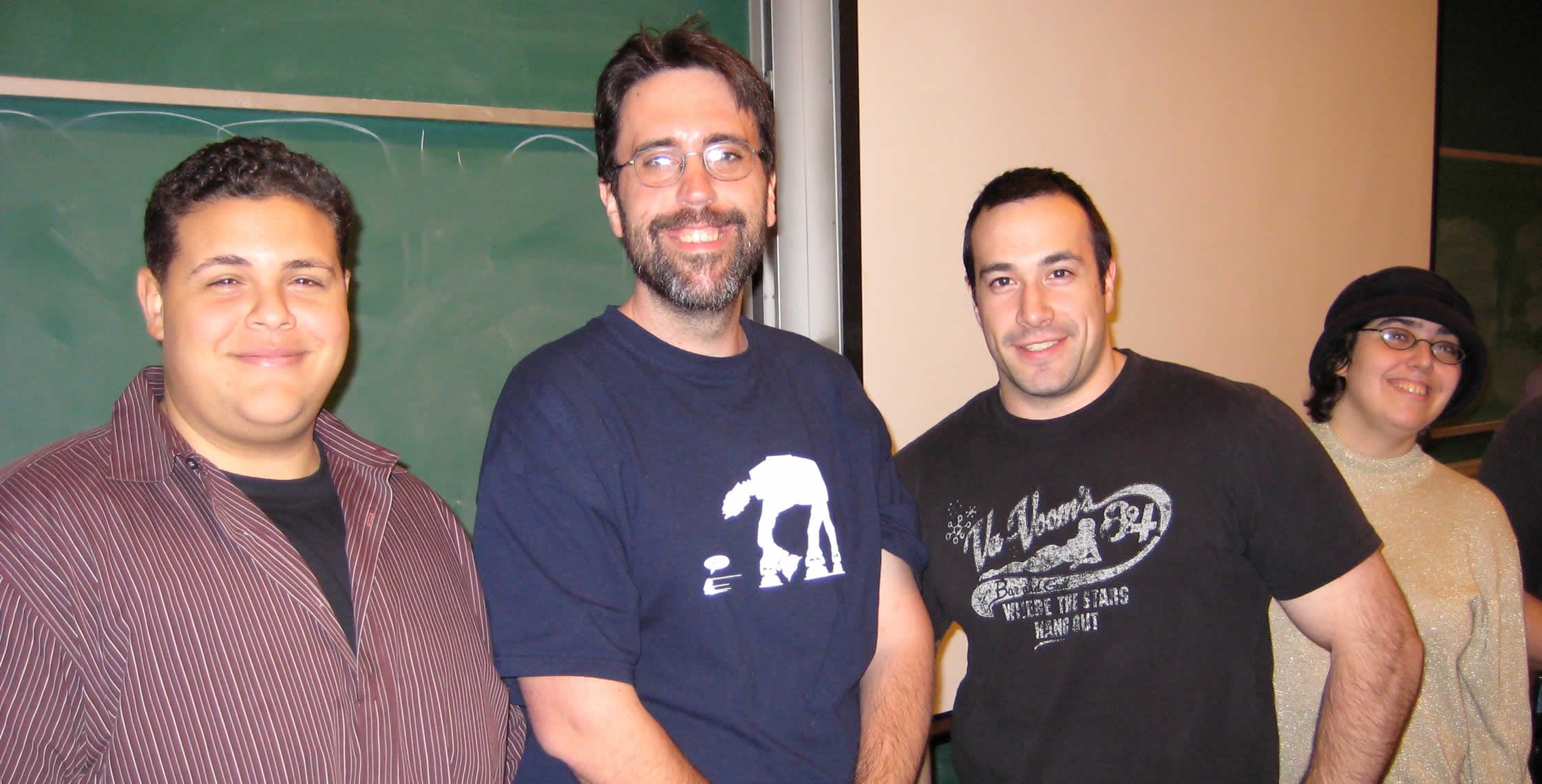Ben Nadel at the New York ColdFusion User Group (Feb. 2008) with: Clark Valberg, Ray Camden, and Judith Dinowitz