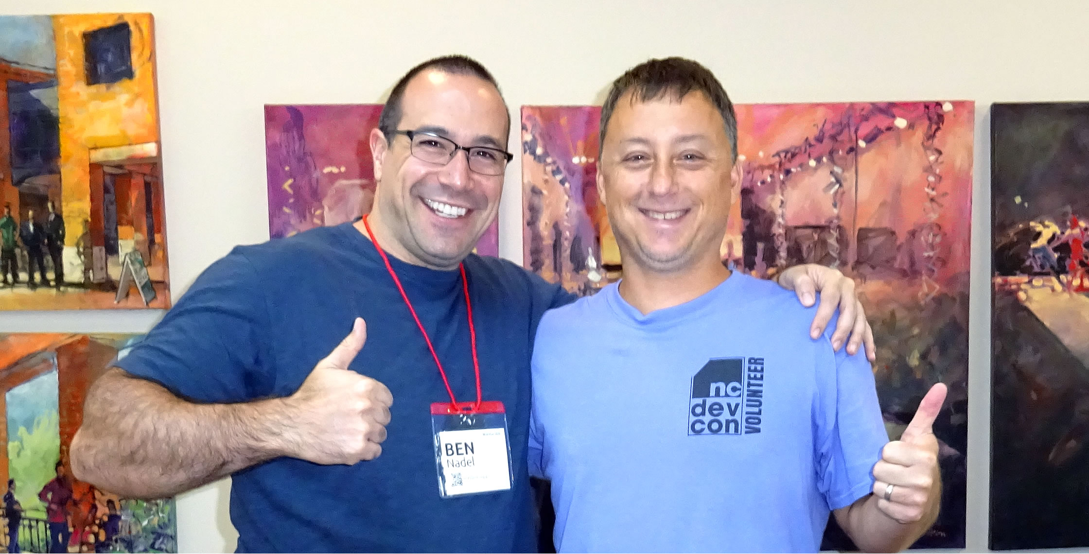 Ben Nadel at NCDevCon 2016 (Raleigh, NC) with: Dan Wilson