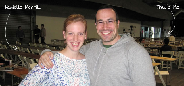 Ben Nadel at TechCrunch Disrupt (New York, NY) with: Danielle Morrill
