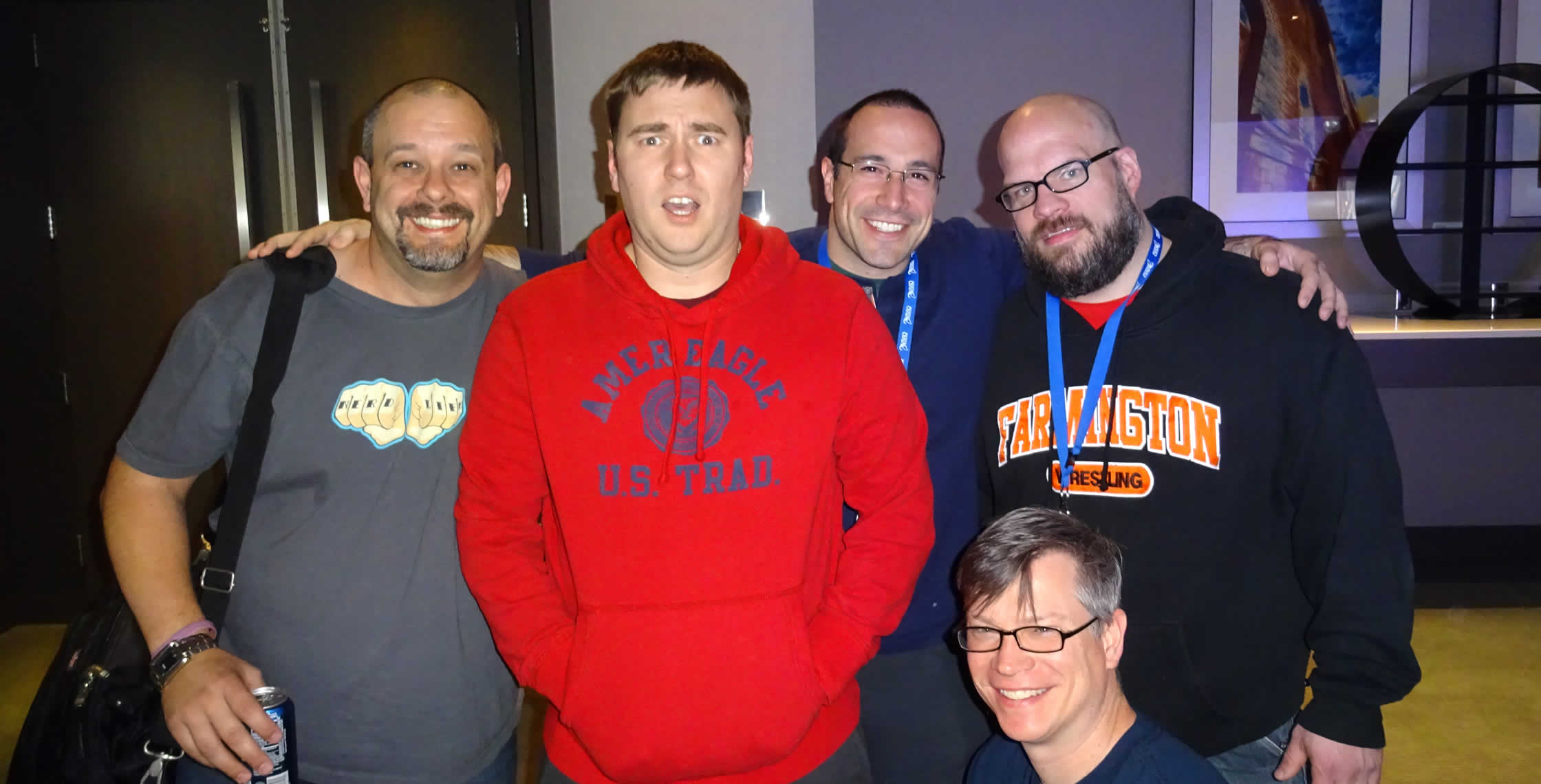 Ben Nadel at cf.Objective() 2014 (Bloomington, MN) with: Dave Ferguson, Simon Free, Tim Cunningham, and Jason Dean