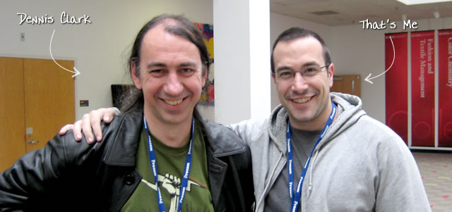 Ben Nadel at CFinNC 2009 (Raleigh, North Carolina) with: Dennis Clark