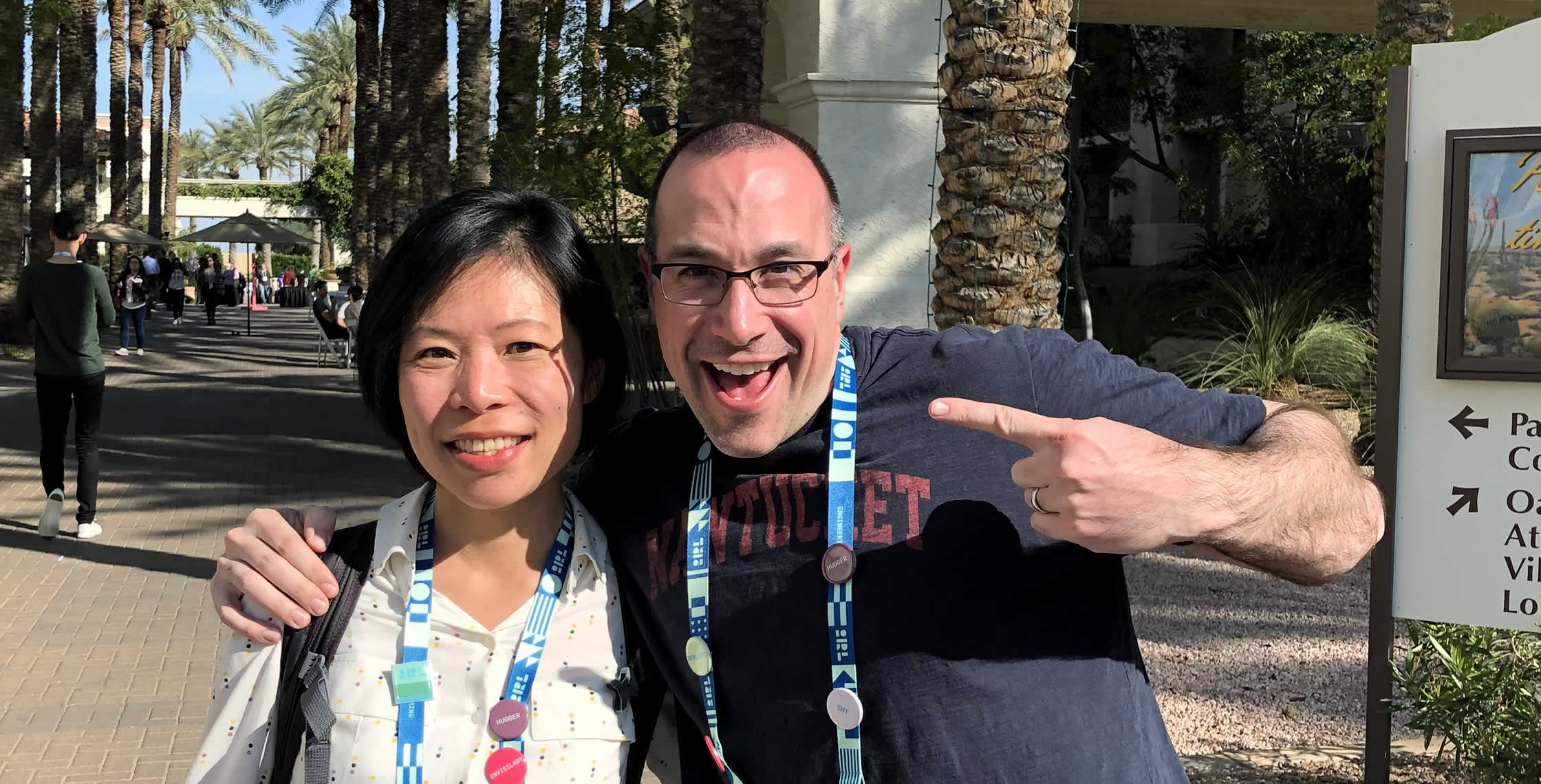 Ben Nadel at InVision In Real Life (IRL) 2019 (Phoenix, AZ) with: Edith Au