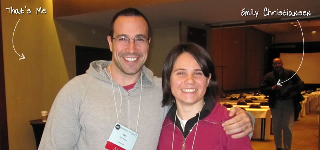 Ben Nadel at cf.Objective() 2011 (Minneapolis, MN) with: Emily Christiansen