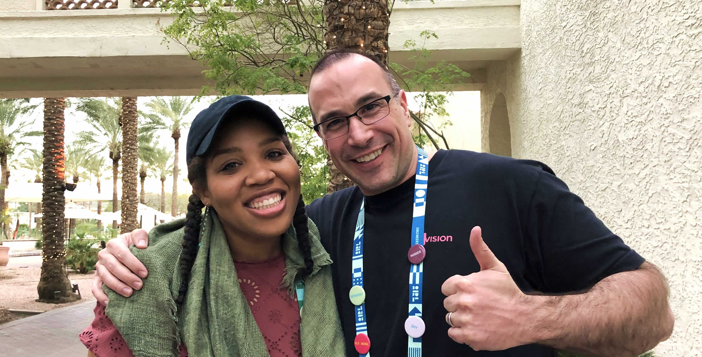 Ben Nadel at InVision In Real Life (IRL) 2019 (Phoenix, AZ) with: Erica Simmons