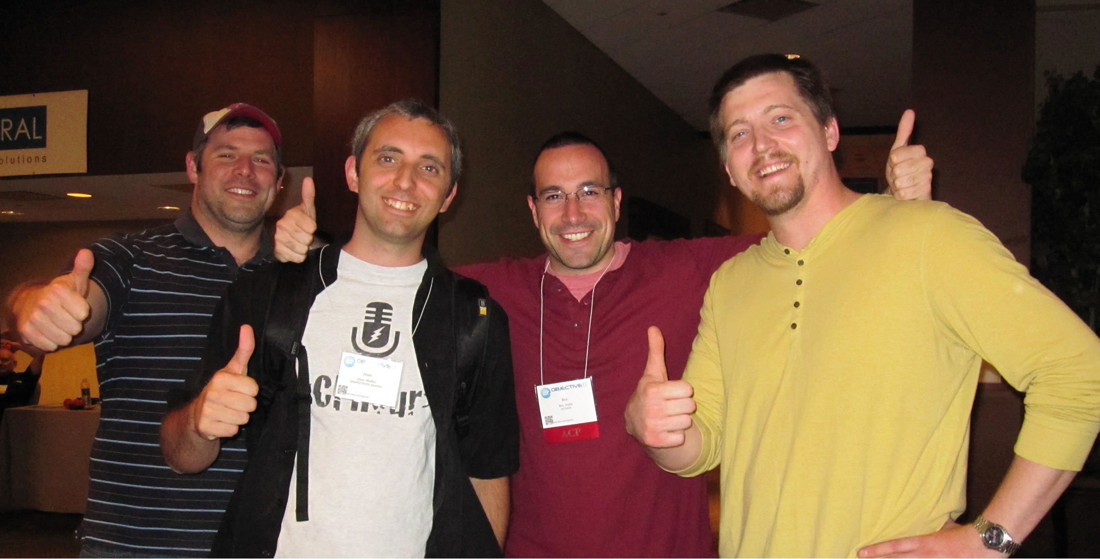 Ben Nadel at cf.Objective() 2012 (Minneapolis, MN) with: Erik Meier, Jesse Shaffer, and Bob Gray
