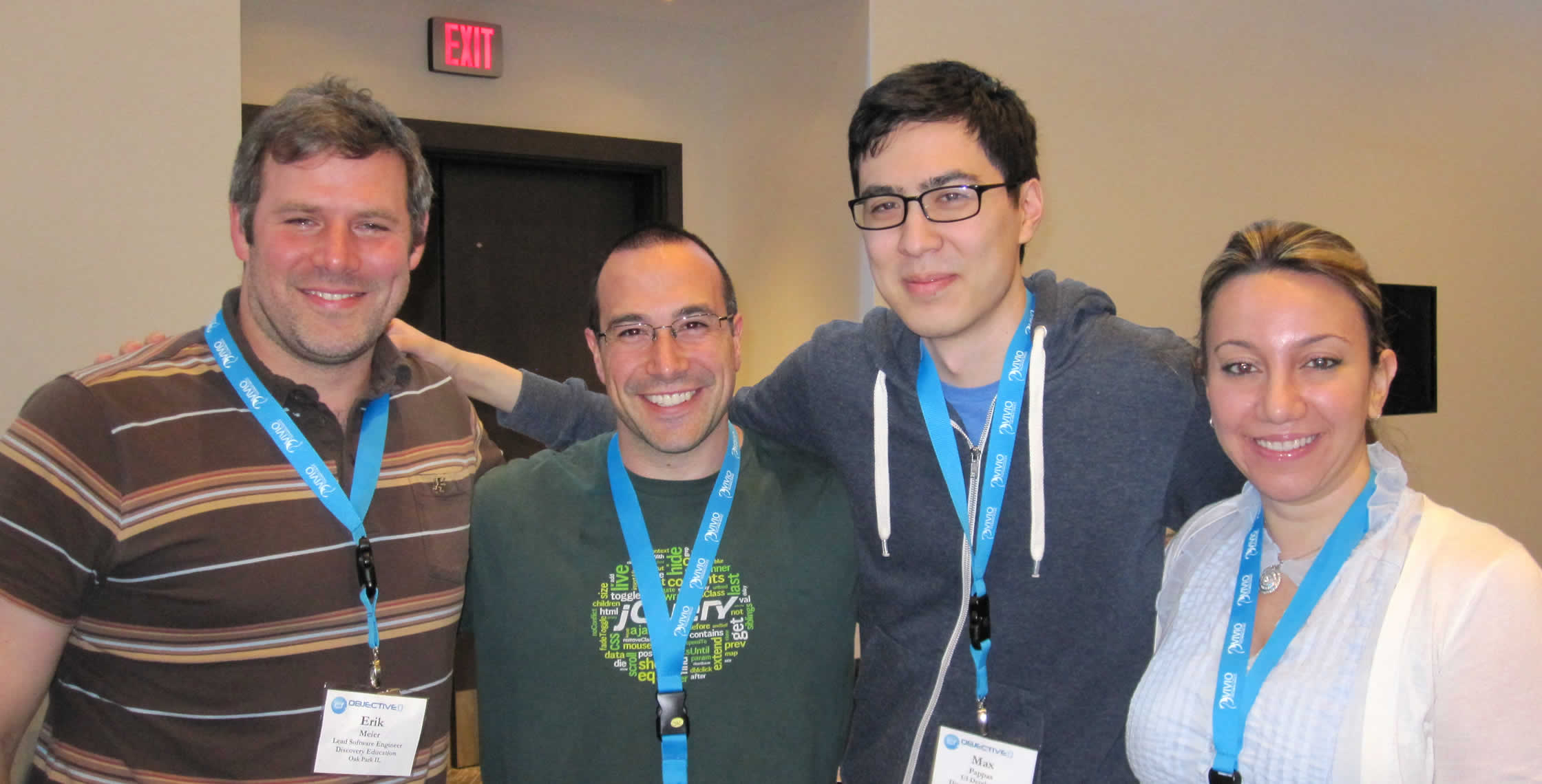 Ben Nadel at cf.Objective() 2013 (Bloomington, MN) with: Erik Meier, Max Pappas, and Reem Jaghlit