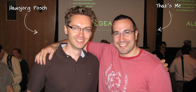 Ben Nadel at the New York ColdFusion User Group (Sep. 2009) with: Hansjorg Posch