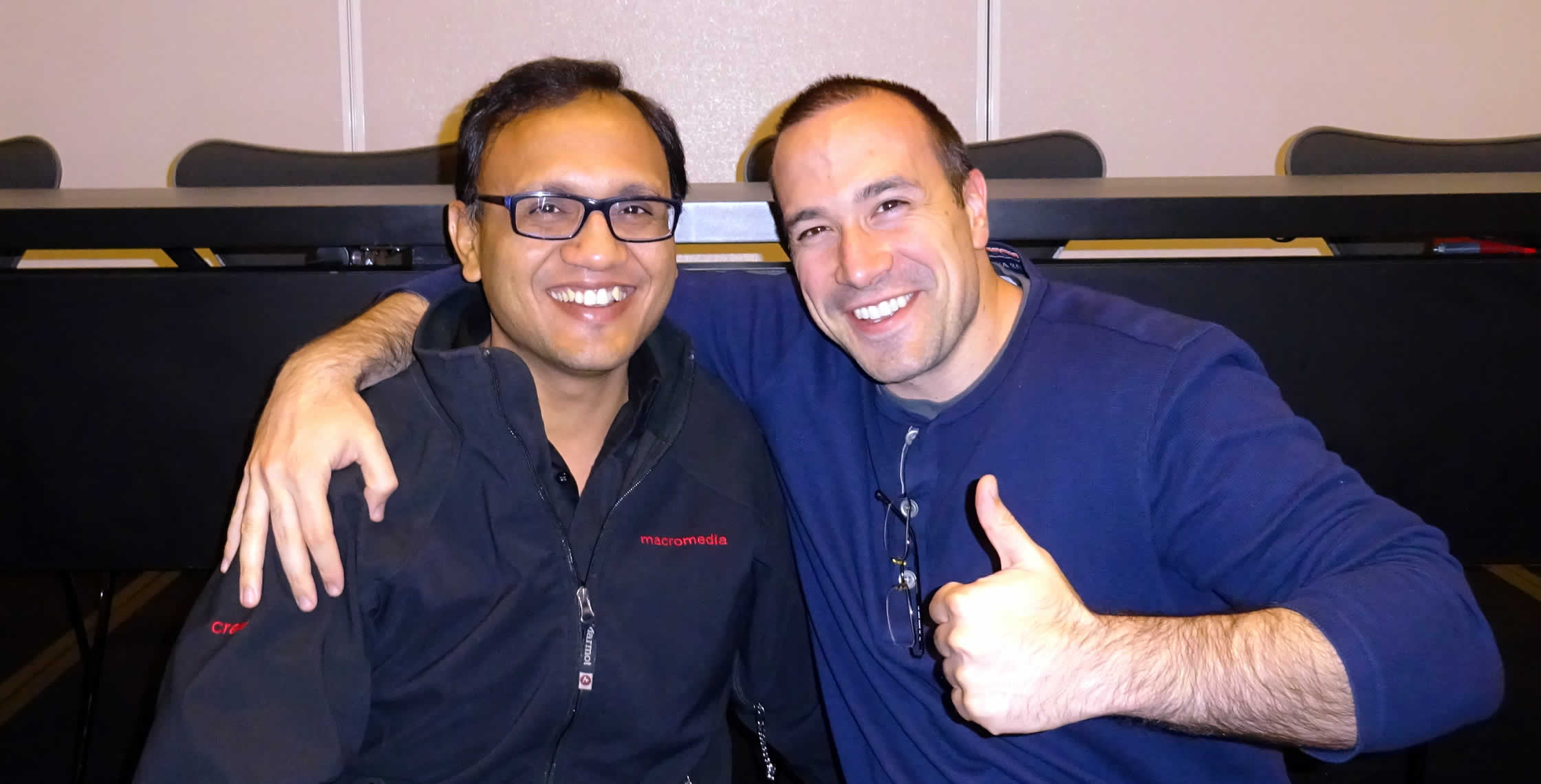 Ben Nadel at cf.Objective() 2014 (Bloomington, MN) with: Hemant Khandelwal
