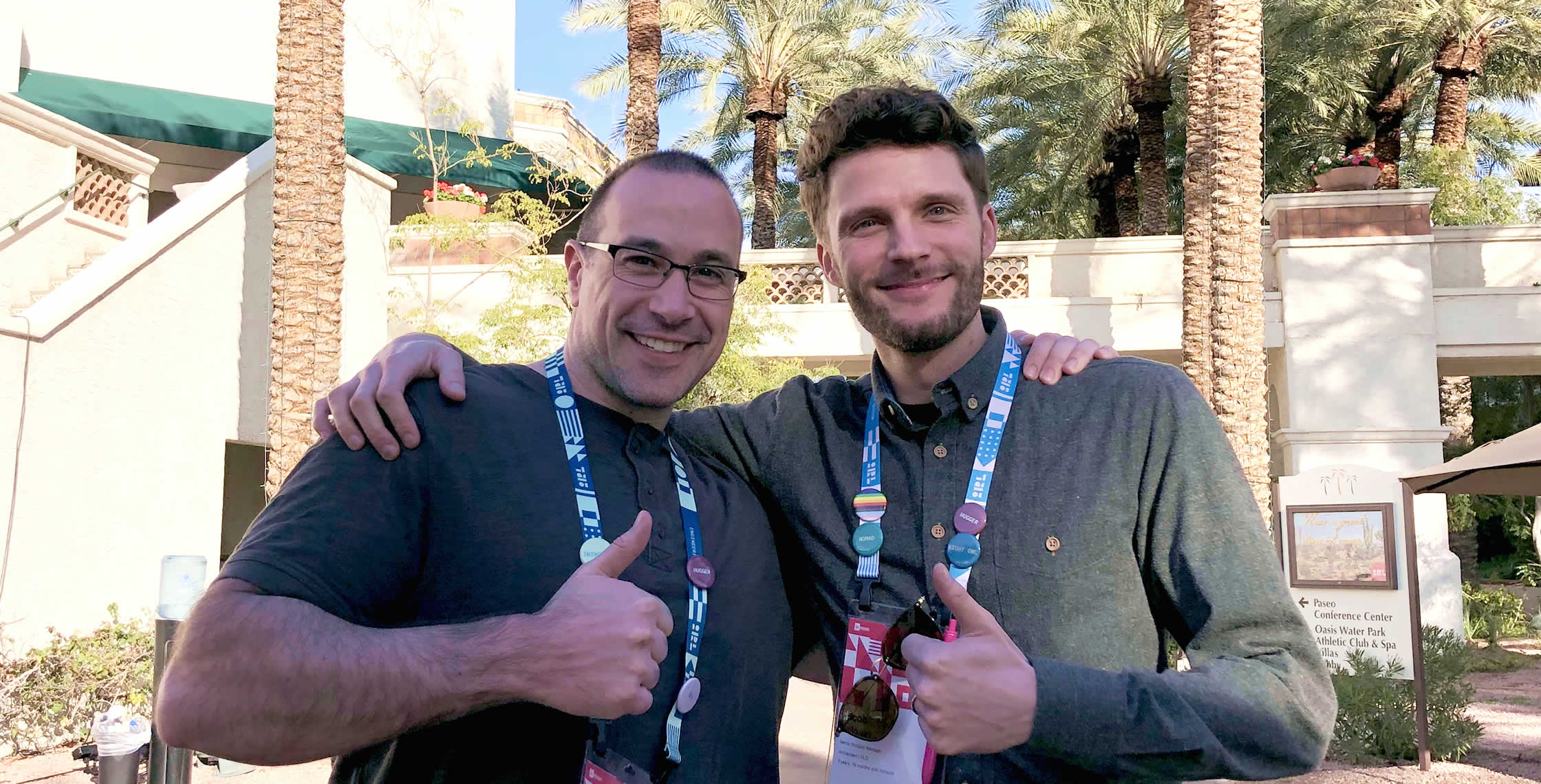 Ben Nadel at InVision In Real Life (IRL) 2019 (Phoenix, AZ) with: Jacob Holloway