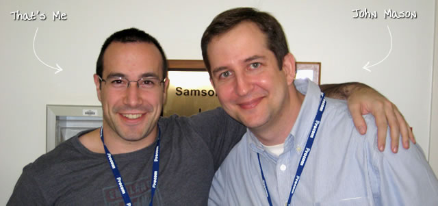 Ben Nadel at CFinNC 2009 (Raleigh, North Carolina) with: John Mason
