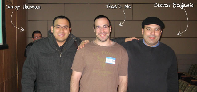 Ben Nadel at the New York ColdFusion User Group (Jan. 2010) with: Jorge Hassan and Steven Benjamin
