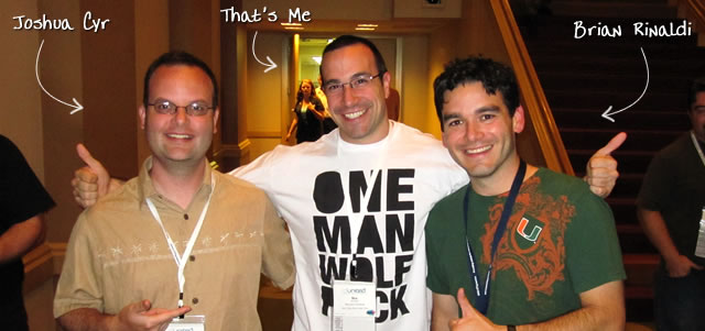 Ben Nadel at CFUNITED 2010 (Landsdown, VA) with: Joshua Cyr and Brian Rinaldi