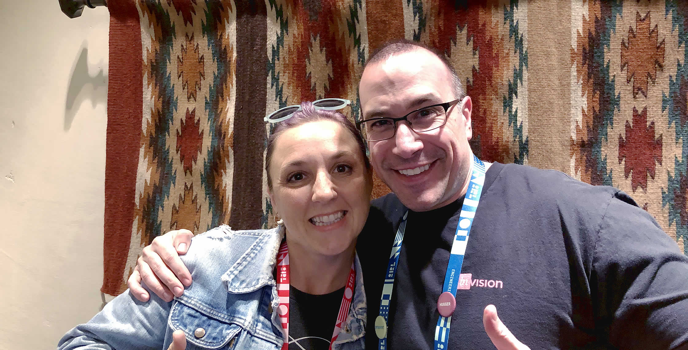 Ben Nadel at InVision In Real Life (IRL) 2019 (Phoenix, AZ) with: Katie Glenn