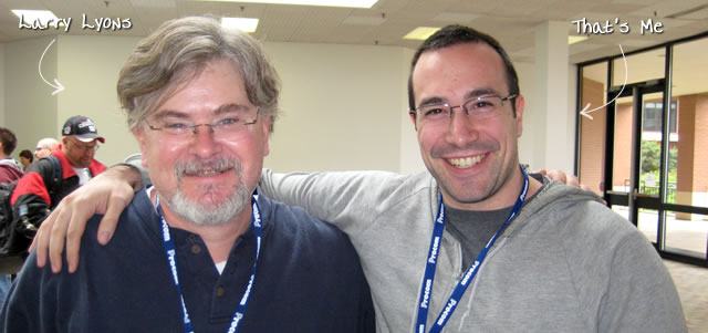 Ben Nadel at CFinNC 2009 (Raleigh, North Carolina) with: Larry Lyons