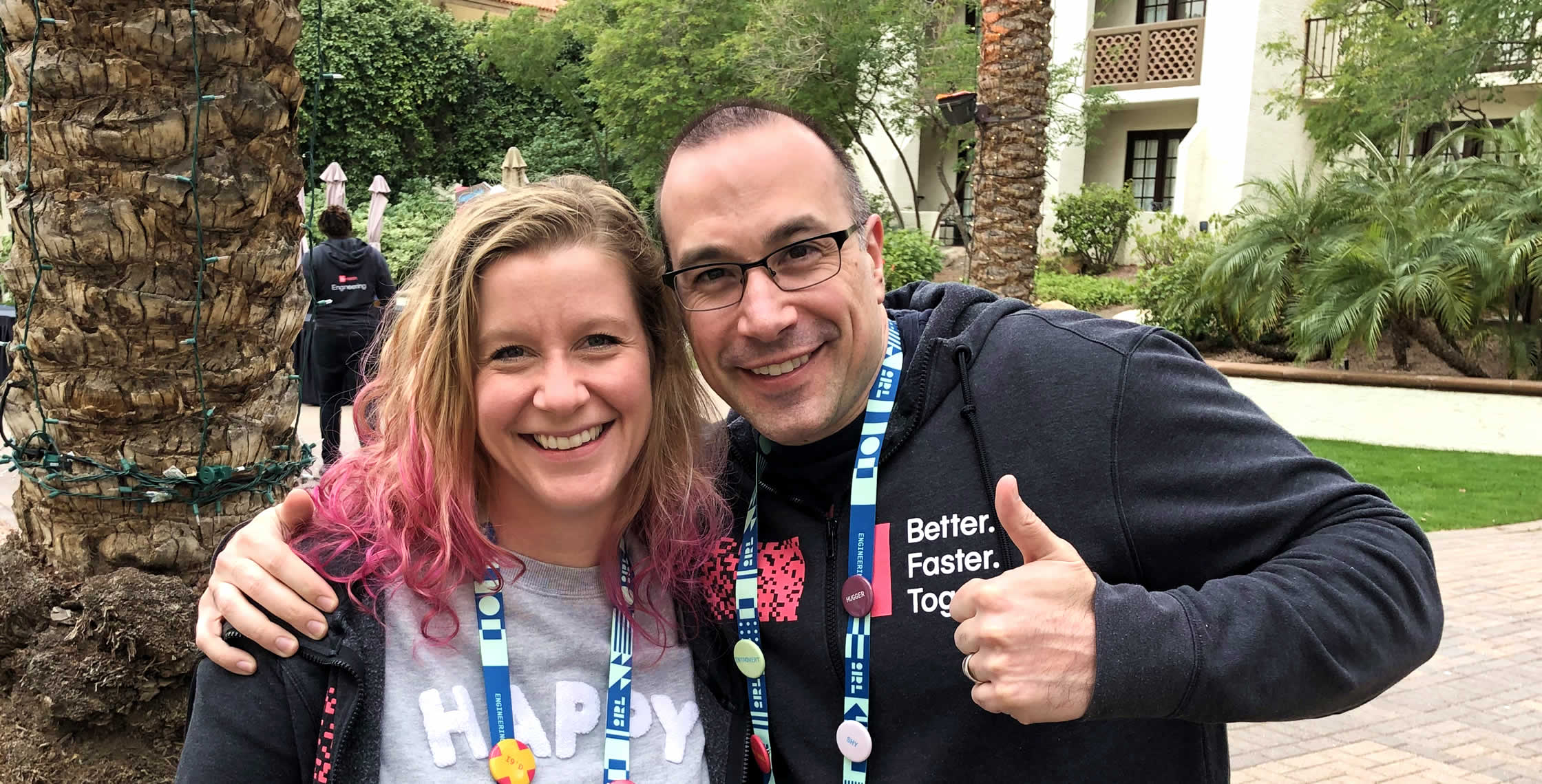 Ben Nadel at InVision In Real Life (IRL) 2019 (Phoenix, AZ) with: Lisa Tierney