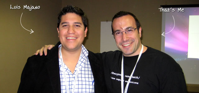 Ben Nadel at CFUNITED 2009 (Lansdowne, VA) with: Luis Majano
