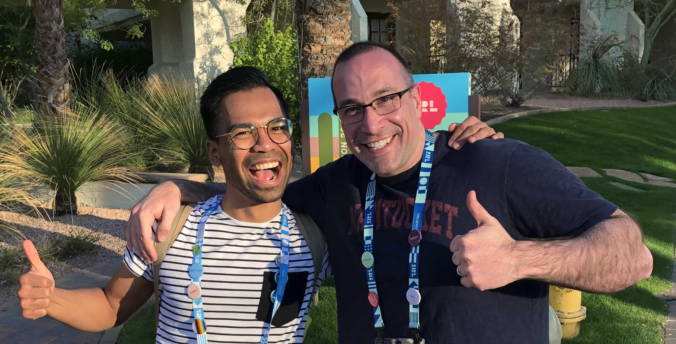 Ben Nadel at InVision In Real Life (IRL) 2019 (Phoenix, AZ) with: Manil Chowdhury