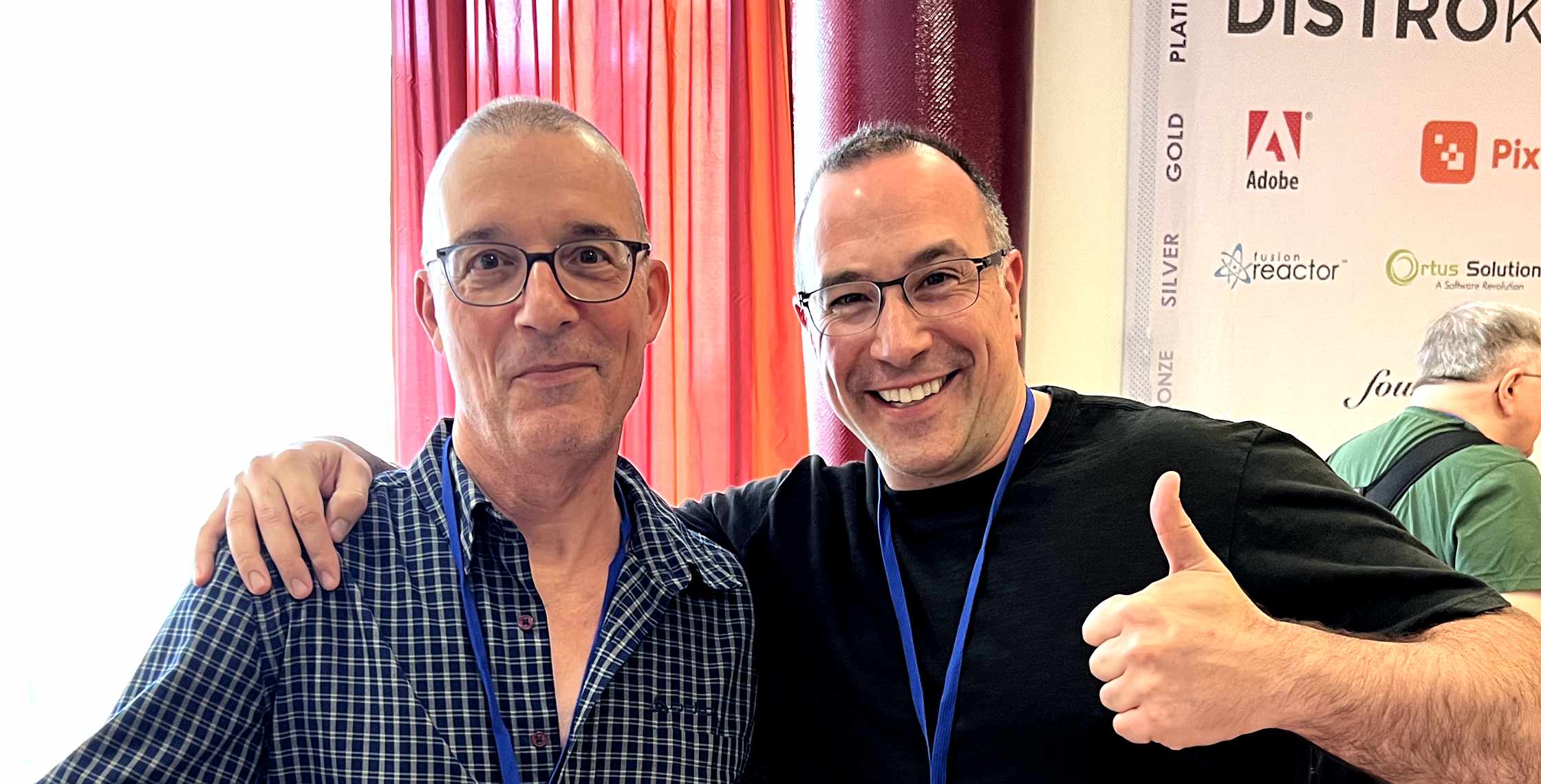 Ben Nadel at CFCamp 2023 (Freising, Germany) with: Martin Schaible