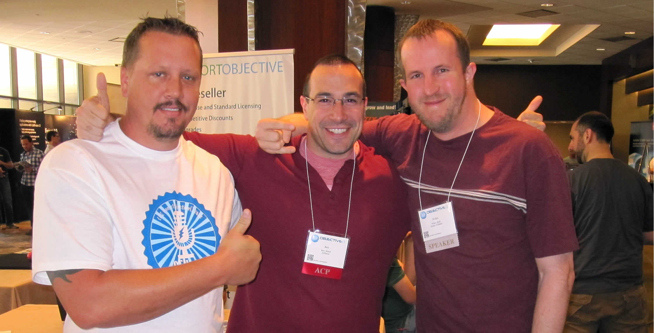 Ben Nadel at cf.Objective() 2012 (Minneapolis, MN) with: Matt Graf and Nolan Erck