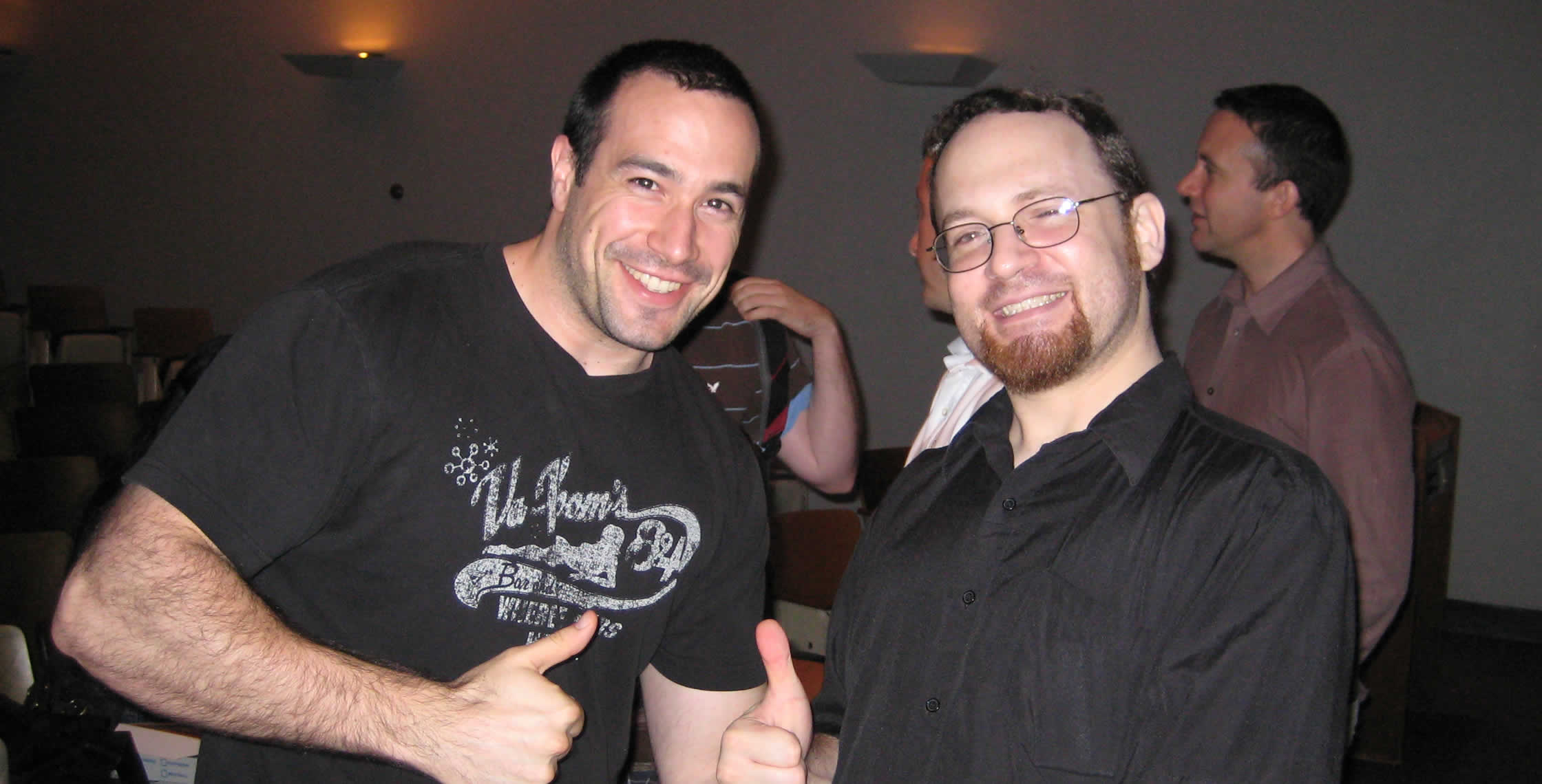 Ben Nadel at the New York ColdFusion User Group (Jul. 2008) with: Michael Dinowitz