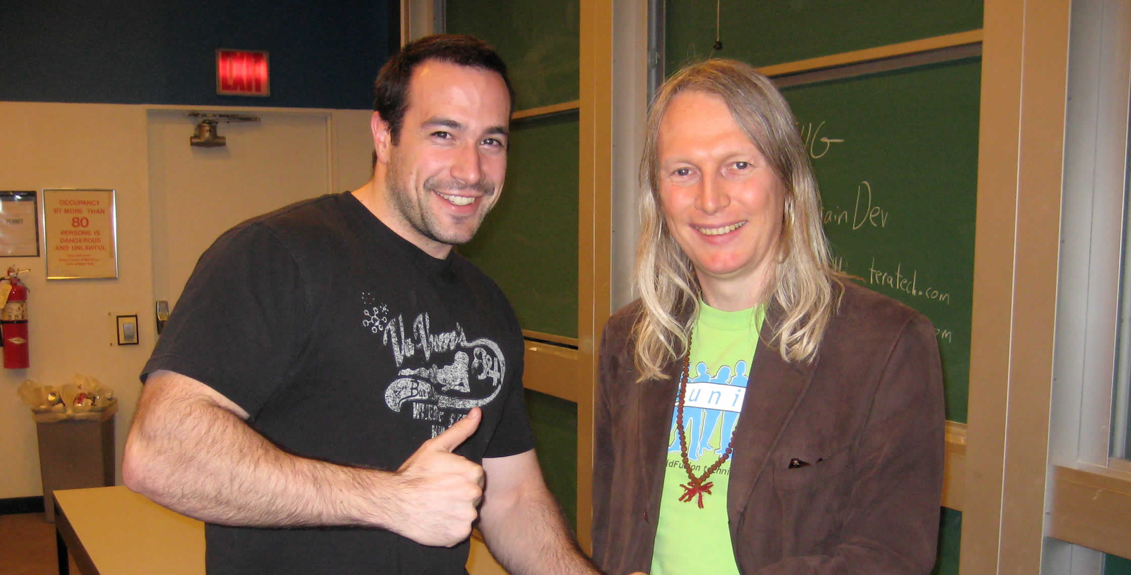 Ben Nadel at the New York ColdFusion User Group (May. 2008) with: Michaela Light