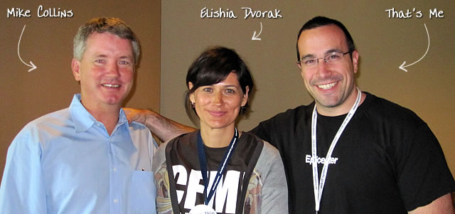 Ben Nadel at CFUNITED 2010 (Landsdown, VA) with: Mike Collins and Elishia Dvorak