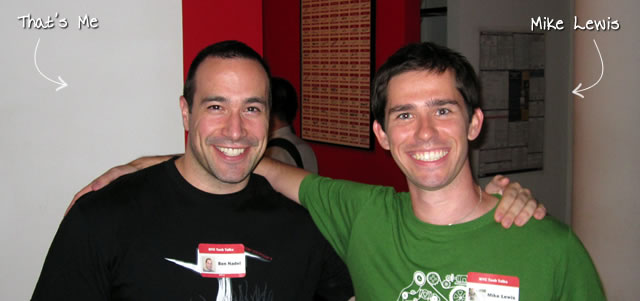 Ben Nadel at the NYC Tech Talk Meetup (Aug. 2010) with: Mike Lewis