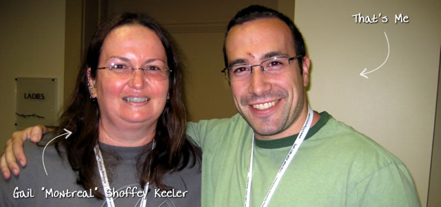 Ben Nadel at CFUNITED 2009 (Lansdowne, VA) with: Gail "Montreal" Shoffey Keeler