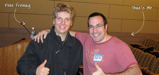 Ben Nadel at the New York ColdFusion User Group (Nov. 2009) with: Pete Freitag
