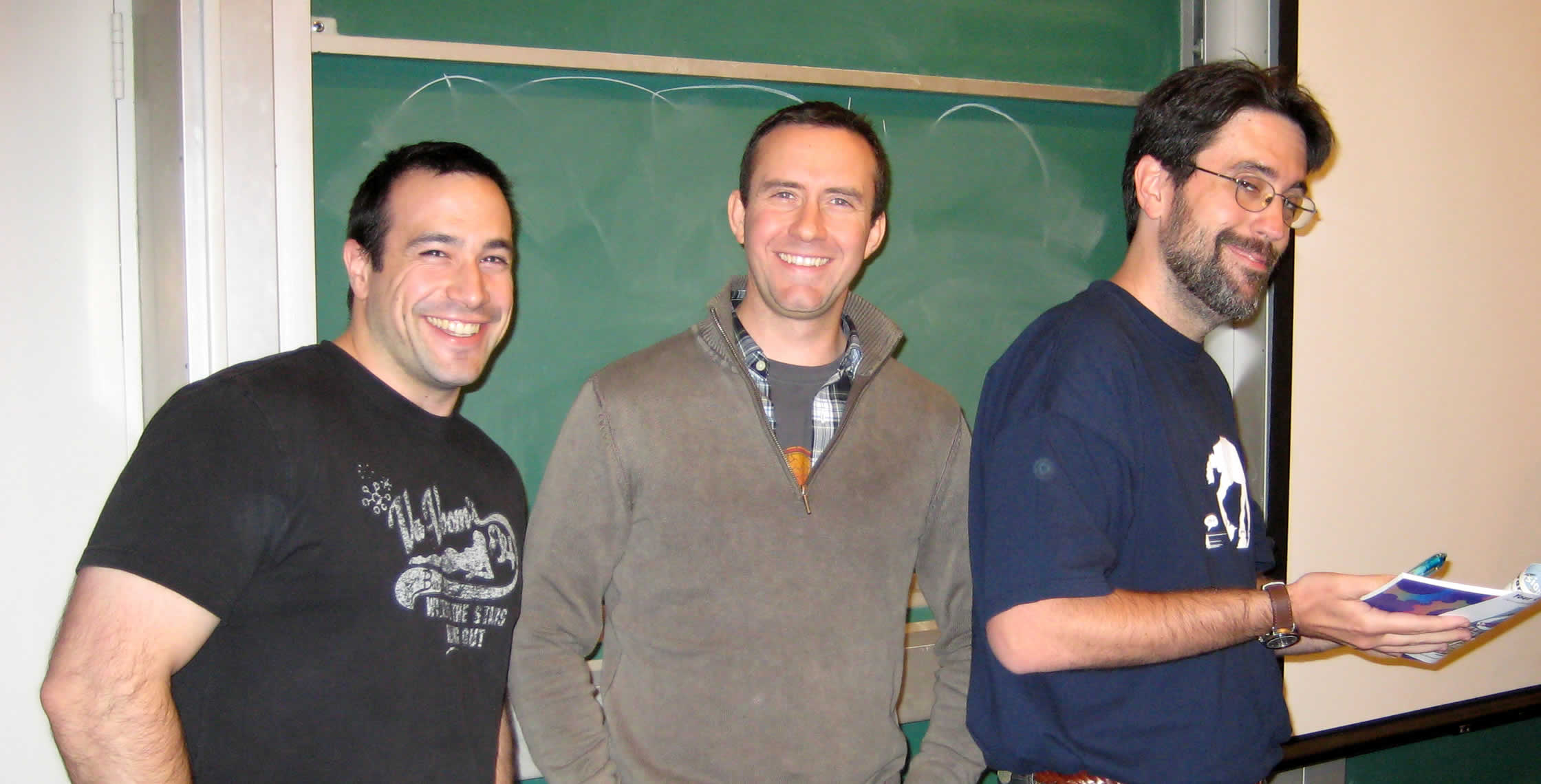 Ben Nadel at the New York ColdFusion User Group (Feb. 2008) with: Peter Bell and Ray Camden