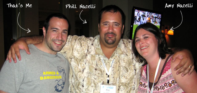 Ben Nadel at CFUNITED 2009 (Lansdowne, VA) with: Phill Nacelli and Amy Nacelli