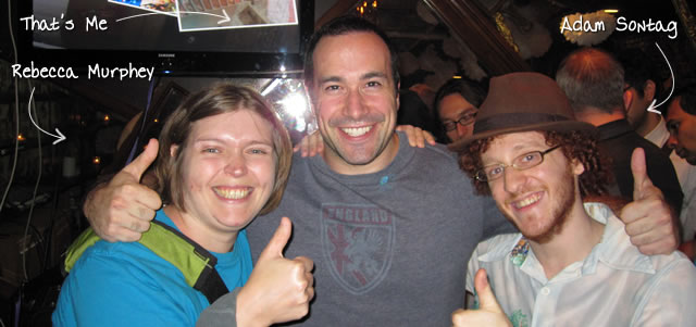 Ben Nadel at the New York Javascript Meetup (Aug. 2010) with: Rebecca Murphey and Adam Sontag