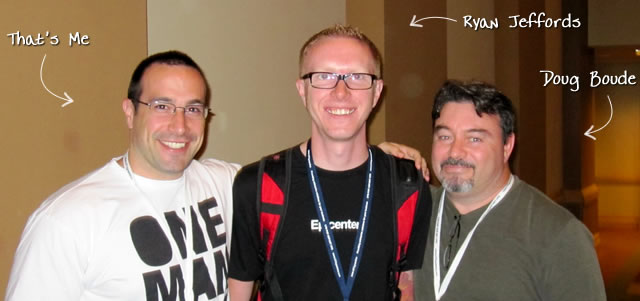 Ben Nadel at CFUNITED 2010 (Landsdown, VA) with: Ryan Jeffords and Doug Boude