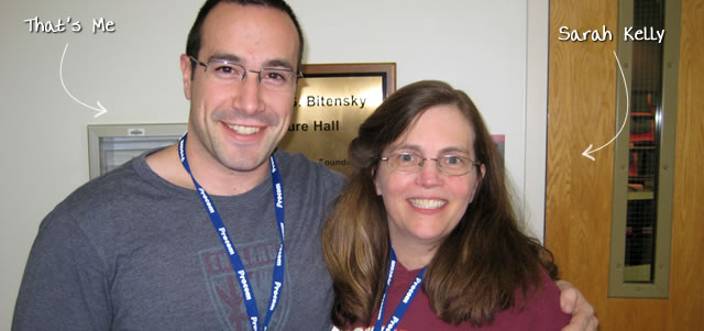 Ben Nadel at CFinNC 2009 (Raleigh, North Carolina) with: Sarah Kelly