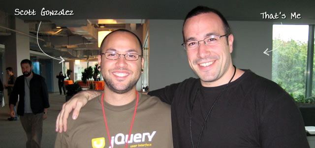 Ben Nadel at the jQuery Conference 2009 (Cambridge, MA) with: Scott Gonzalez