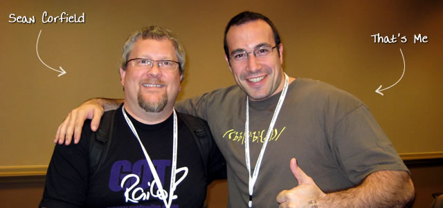 Ben Nadel at CFUNITED 2009 (Lansdowne, VA) with: Sean Corfield