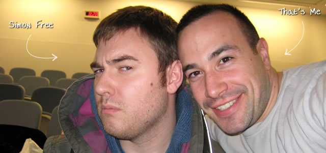 Ben Nadel at the New York ColdFusion User Group (Jan. 2009) with: Simon Free