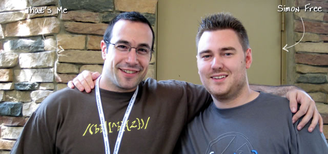 Ben Nadel at CFUNITED 2009 (Lansdowne, VA) with: Simon Free