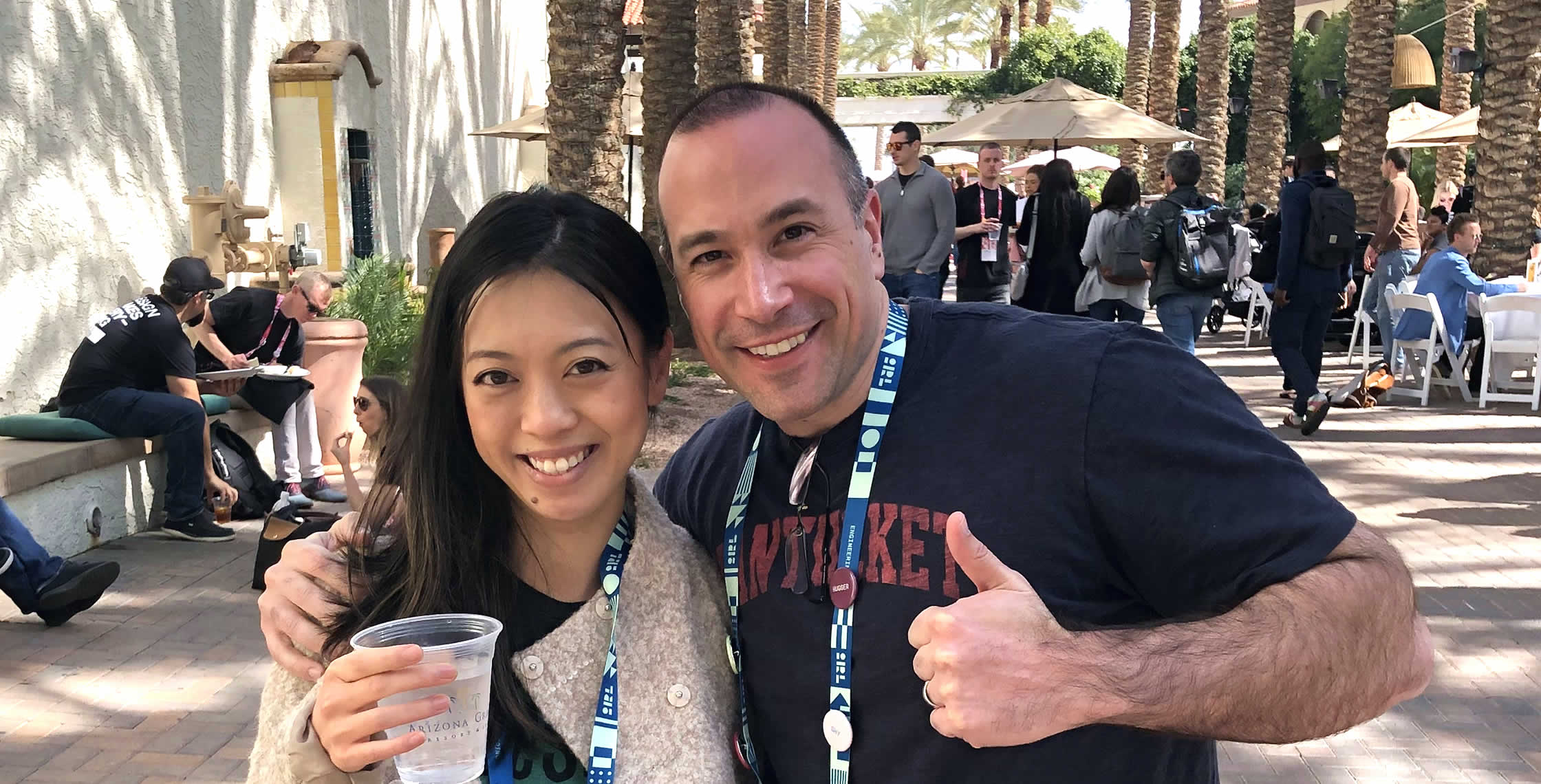 Ben Nadel at InVision In Real Life (IRL) 2019 (Phoenix, AZ) with: Winnie Tong