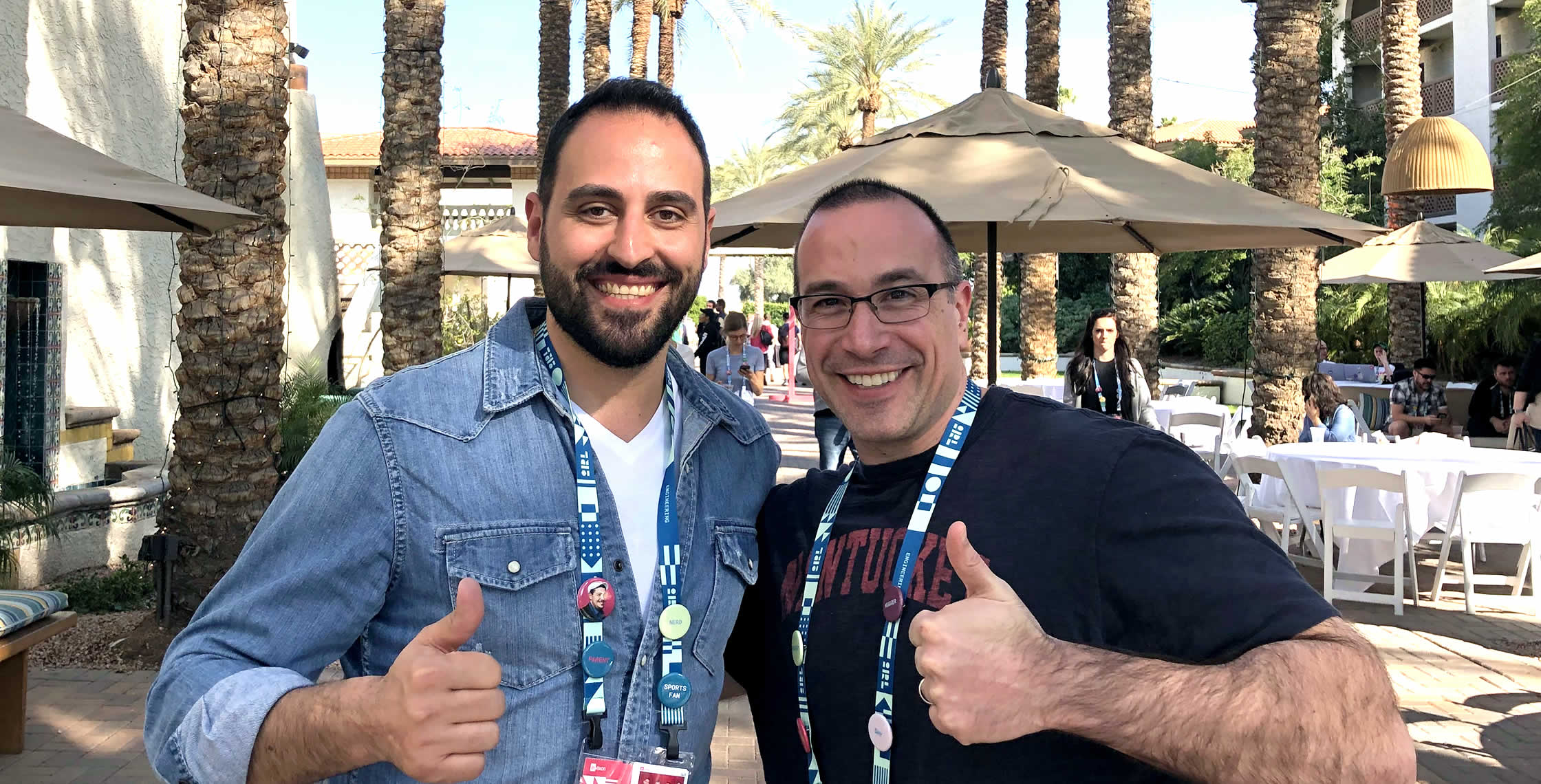Ben Nadel at InVision In Real Life (IRL) 2019 (Phoenix, AZ) with: Wissam Abirached
